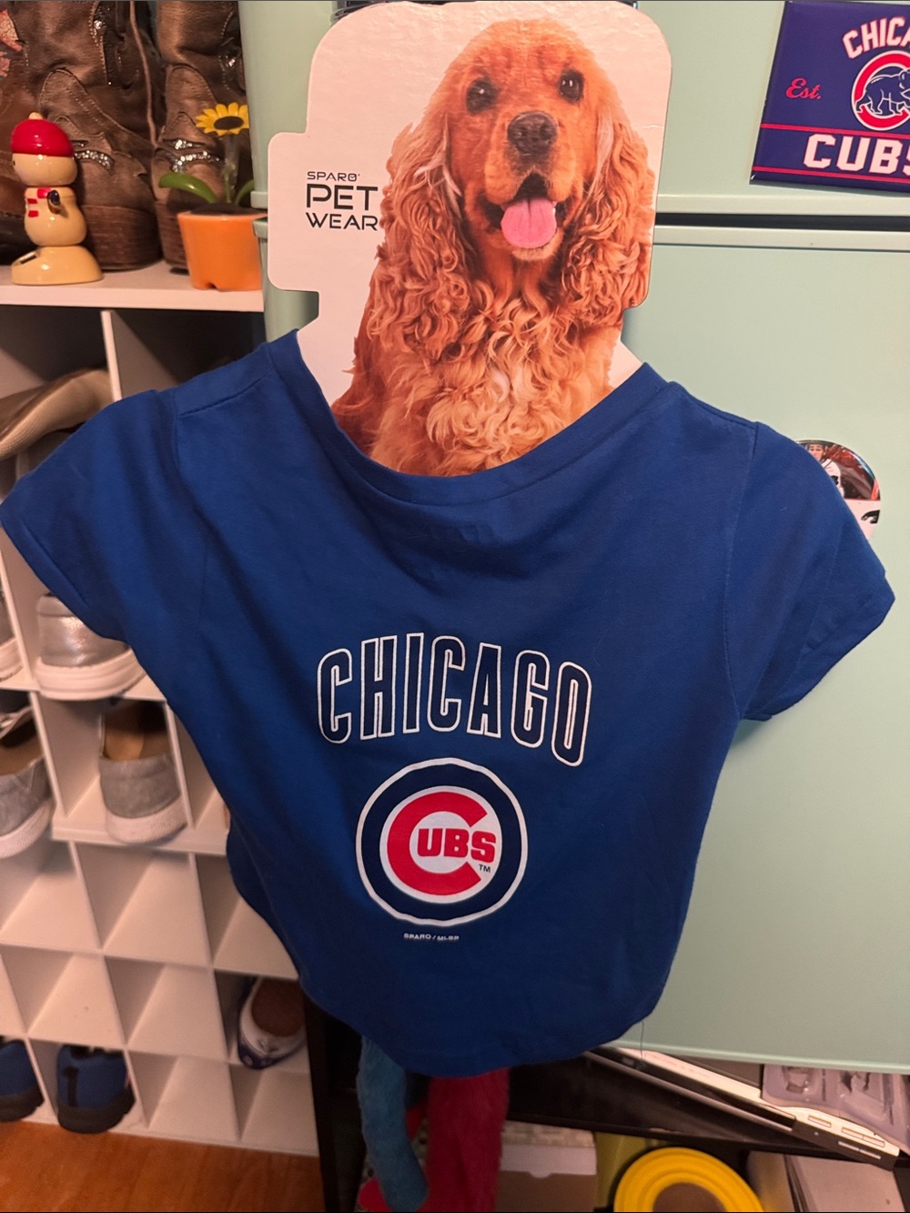 Chicago Cubs Blue Dog T-Shirt by